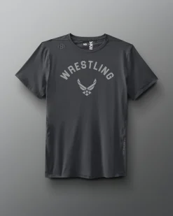 Shirts & Tees|Shirts & Tees>RUDIS USAF Wrestling Emblem Performance T-Shirt Carbon