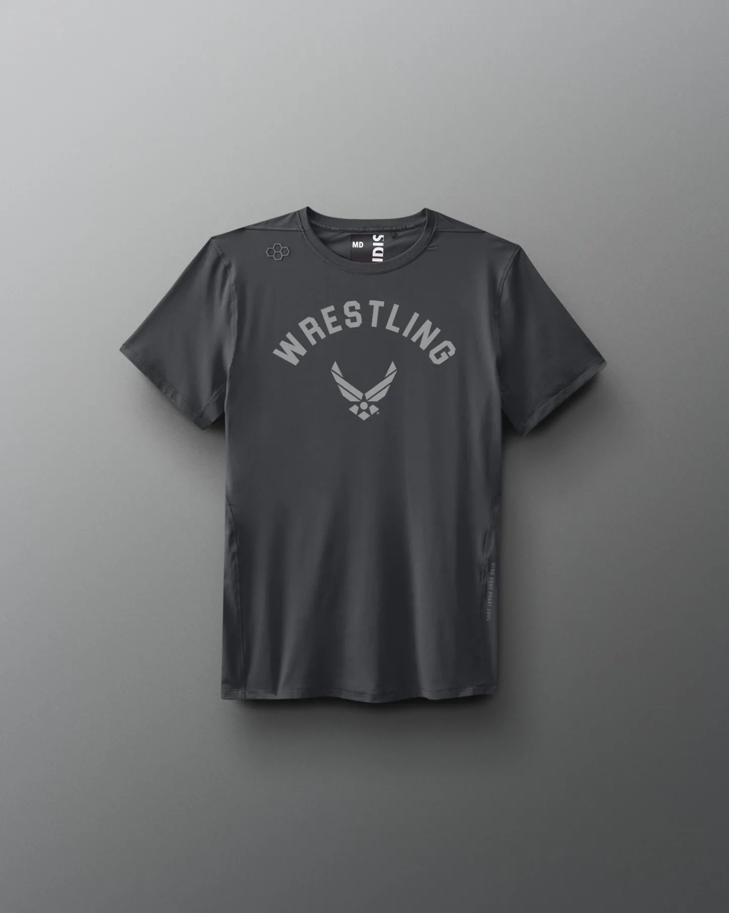 Shirts & Tees>RUDIS USAF Wrestling Emblem Youth Performance T-Shirt Carbon