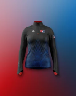 Jackets & 1/4 Zips>RUDIS USAW Girl's Sublimated 1/4 Zip Navy