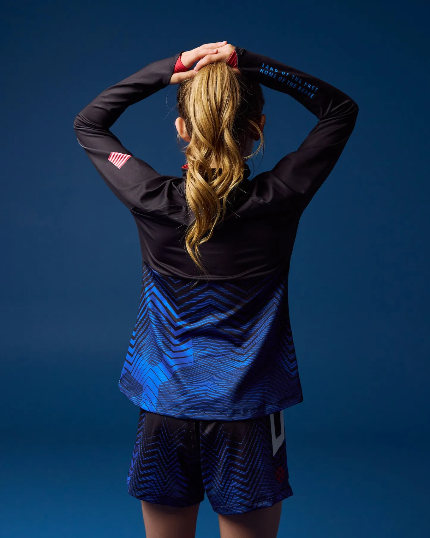 Jackets & 1/4 Zips>RUDIS USAW Girl's Sublimated 1/4 Zip Navy