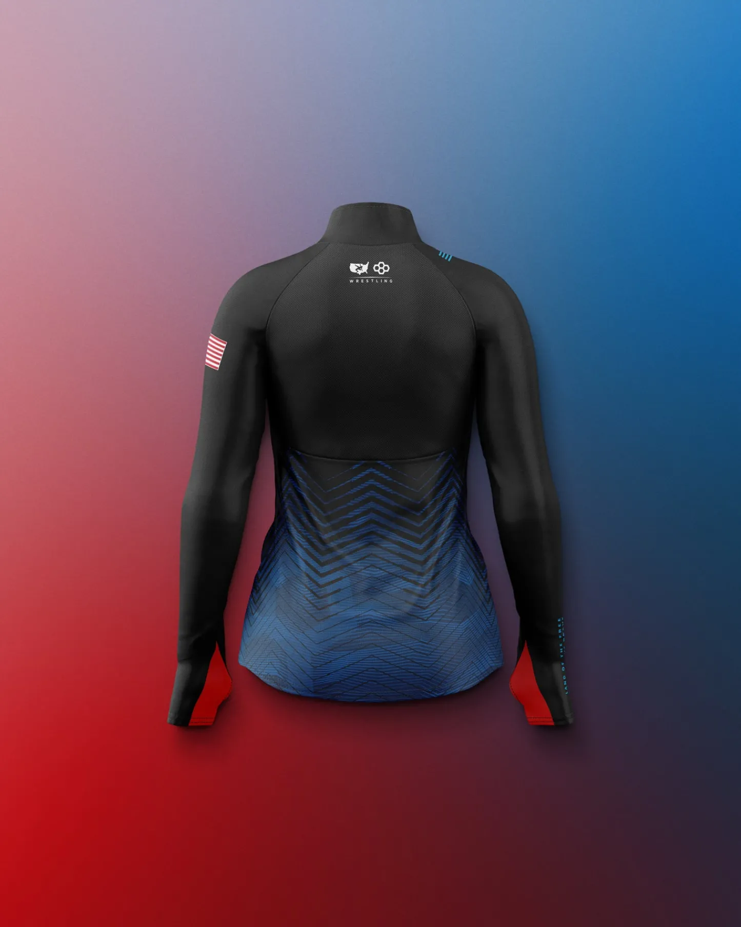 Jackets & 1/4 Zips>RUDIS USAW Girl's Sublimated 1/4 Zip Navy