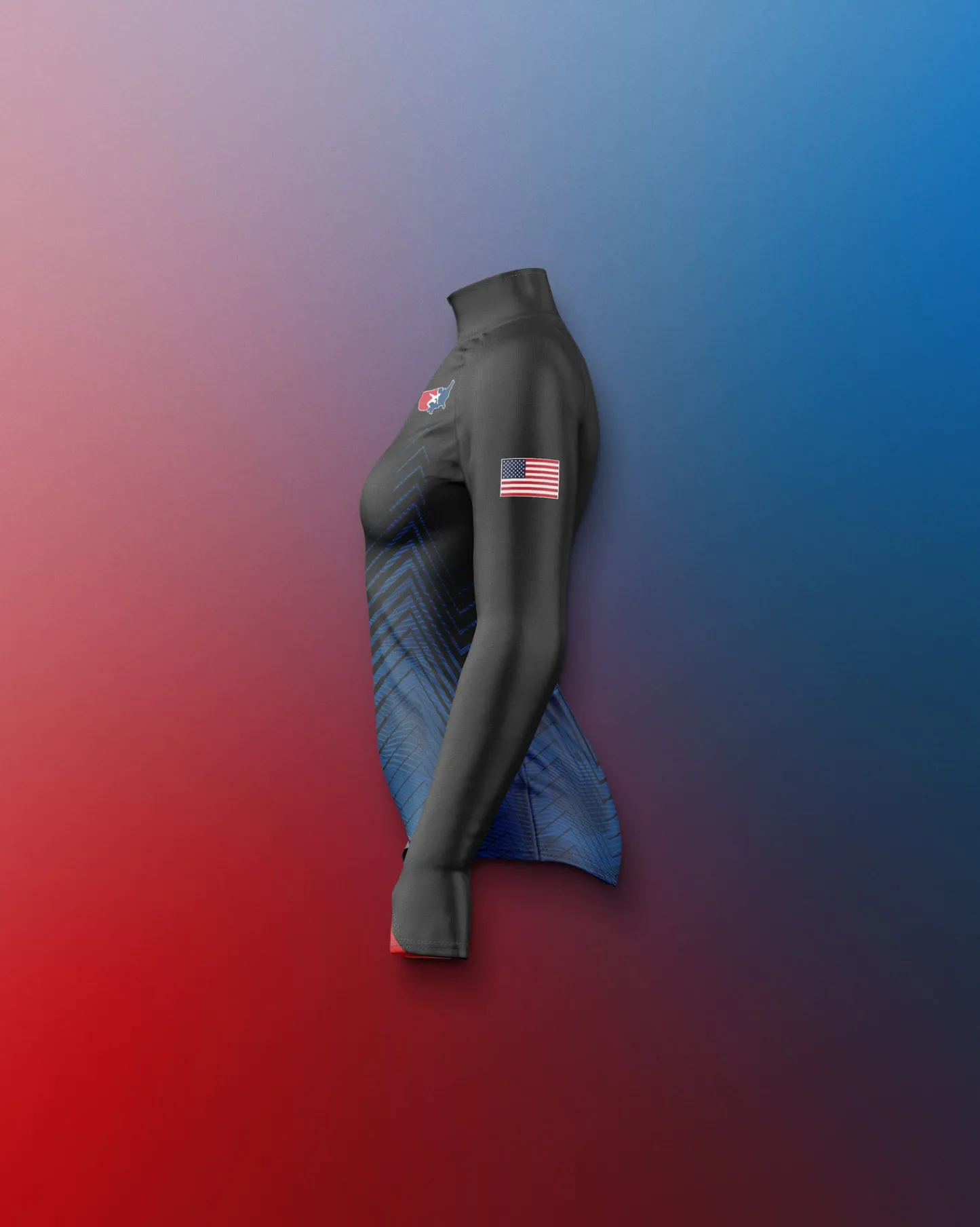 Jackets & 1/4 Zips>RUDIS USAW Girl's Sublimated 1/4 Zip Navy