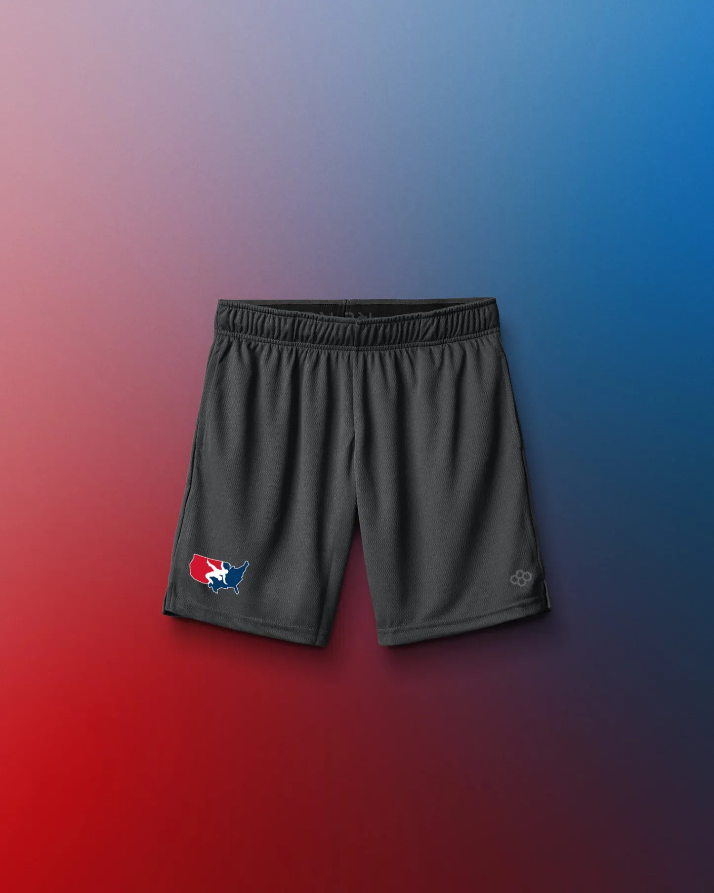 Shorts & Bottoms>RUDIS USAW Logo 6" Youth Mesh Shorts Charcoal