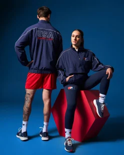Hoodies & Pullovers|Jackets & Vests>RUDIS USAW Logo 1/4 Zip Windbreaker