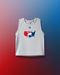 Shirts & Tees>RUDIS USAW Logo COOL-FEEL Women's Crop Tank Top