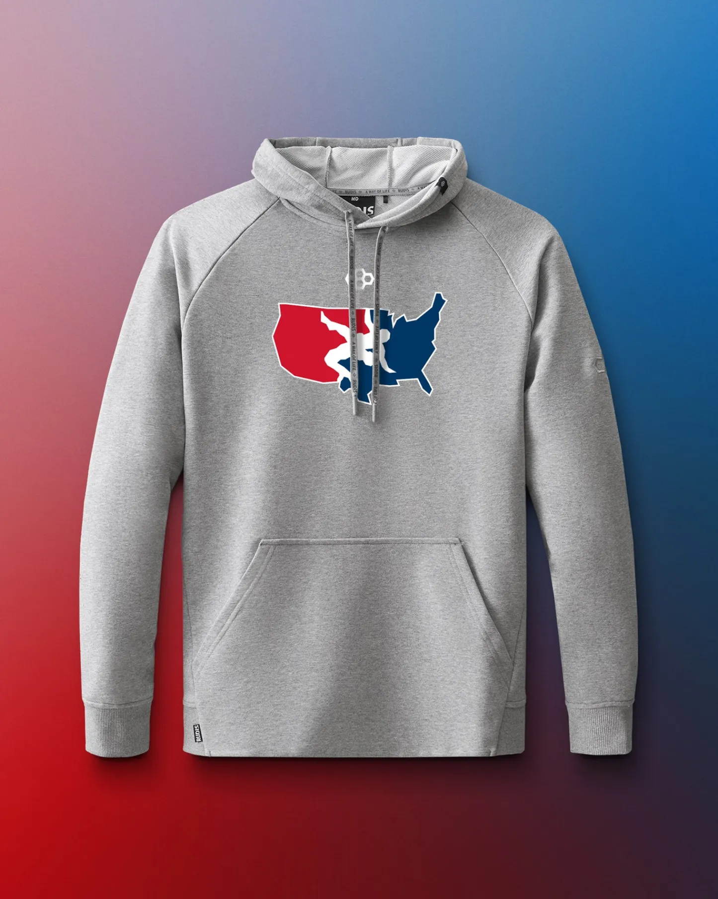 Hoodies & Pullovers|Hoodies & Pullovers>RUDIS USAW Logo Elite Terry Hoodie