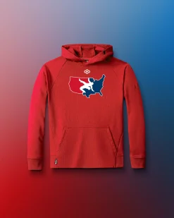 Hoodies & Pullovers>RUDIS USAW Logo Elite Terry Youth Hoodie