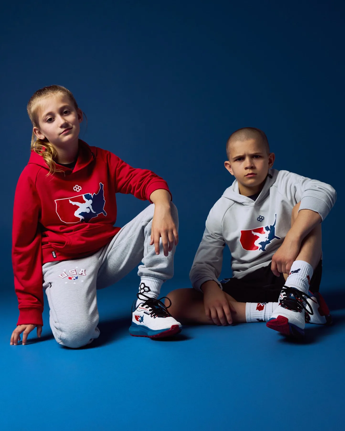 Hoodies & Pullovers>RUDIS USAW Logo Elite Terry Youth Hoodie