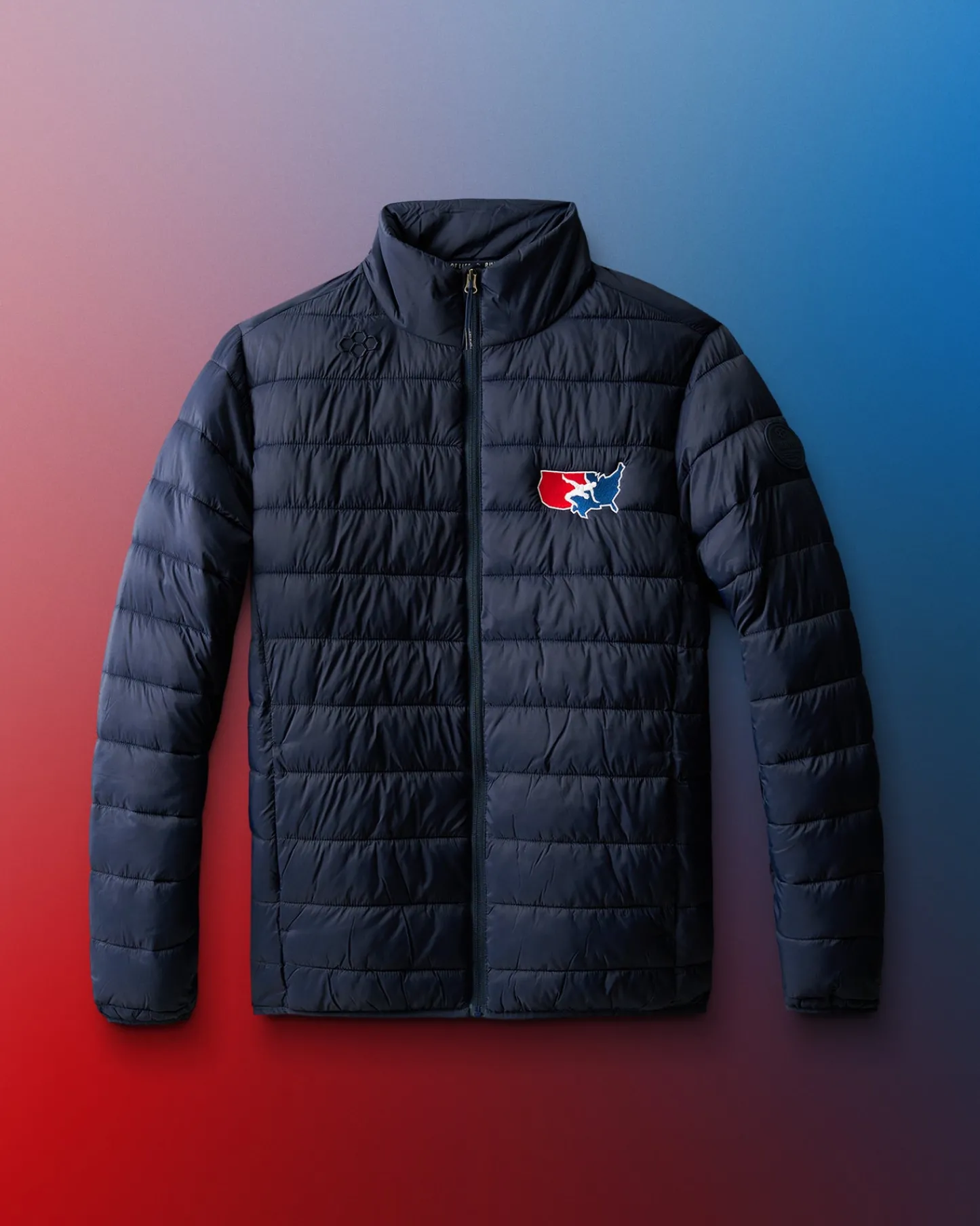 Jackets & Vests|Jackets & 1/4 Zips>RUDIS USAW Logo Puffer Jacket Navy