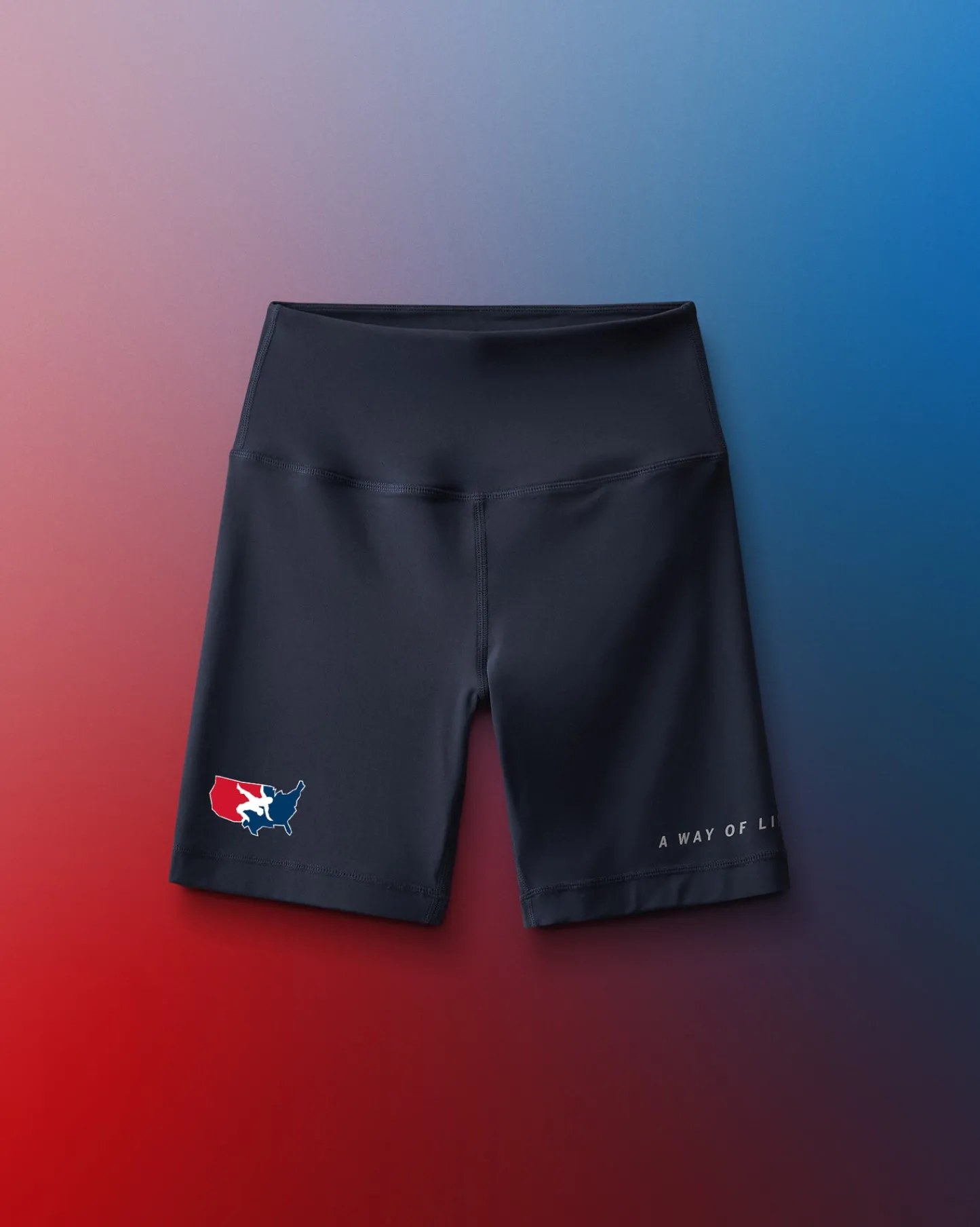 Shorts & Bottoms>RUDIS USAW Logo Women's Biker Shorts Navy
