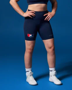 Shorts & Bottoms>RUDIS USAW Logo Women's Biker Shorts Navy