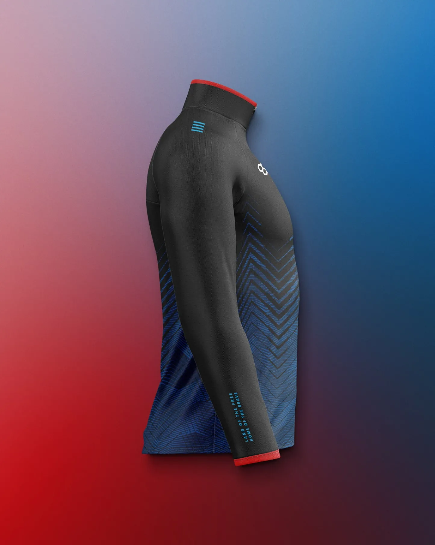 Hoodies & Pullovers|Jackets & Vests>RUDIS USAW Sublimated 1/4 Zip Navy