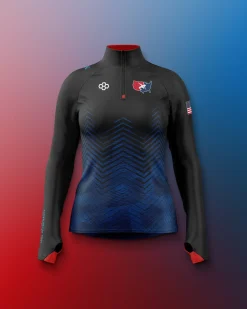 Jackets & 1/4 Zips>RUDIS USAW Women's Sublimated 1/4 Zip Navy