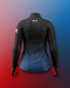 Jackets & 1/4 Zips>RUDIS USAW Women's Sublimated 1/4 Zip Navy