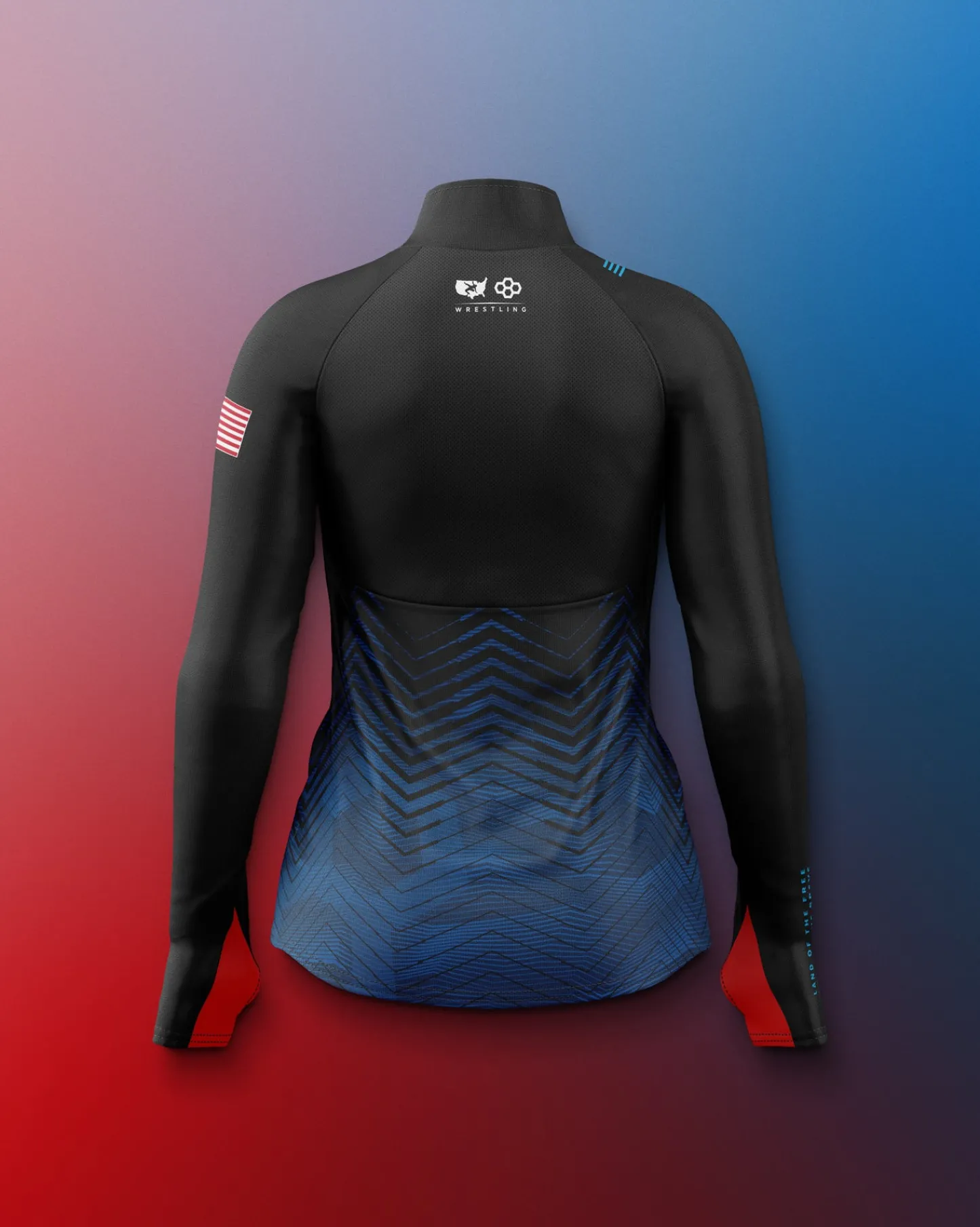 Jackets & 1/4 Zips>RUDIS USAW Women's Sublimated 1/4 Zip Navy