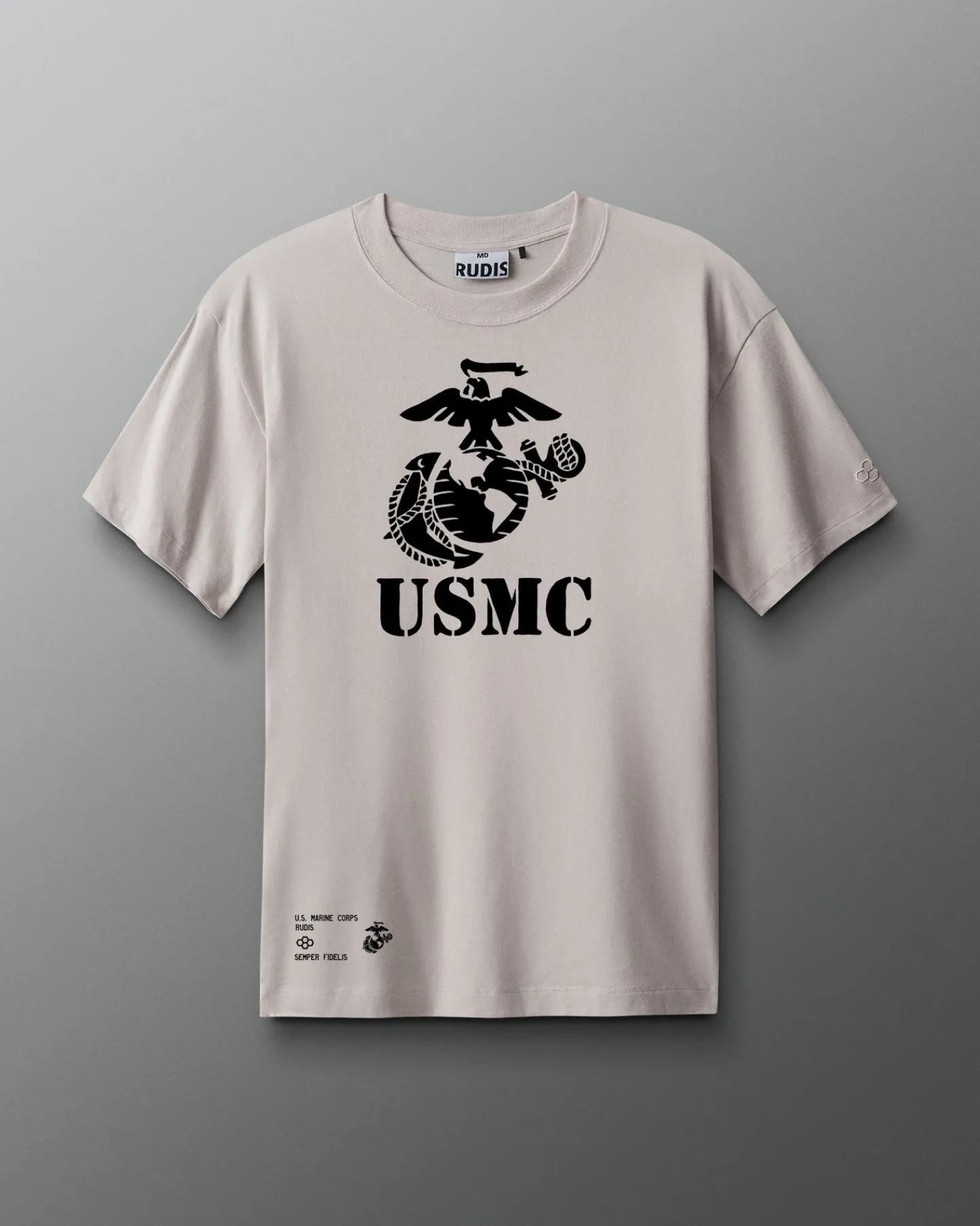 Shirts & Tees|Shirts & Tees>RUDIS USMC Logo T-Shirt Bone