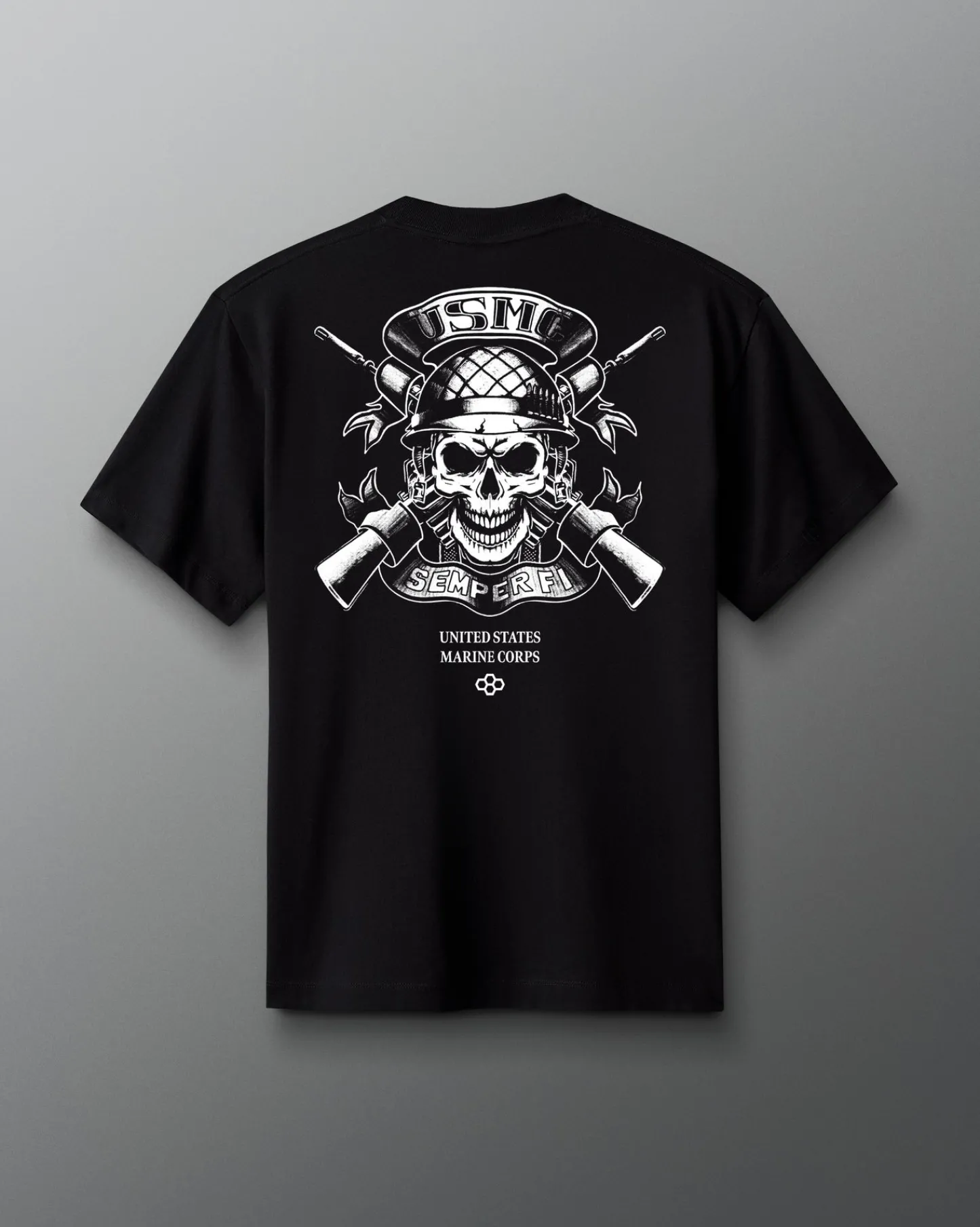 Shirts & Tees|Shirts & Tees>RUDIS USMC Skull Heavyweight T-Shirt Black