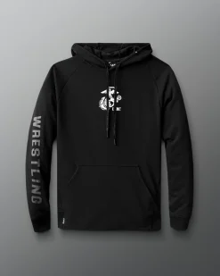 Hoodies & Pullovers|Hoodies & Pullovers>RUDIS USMC Wrestling Emblem Elite Terry Hoodie Black