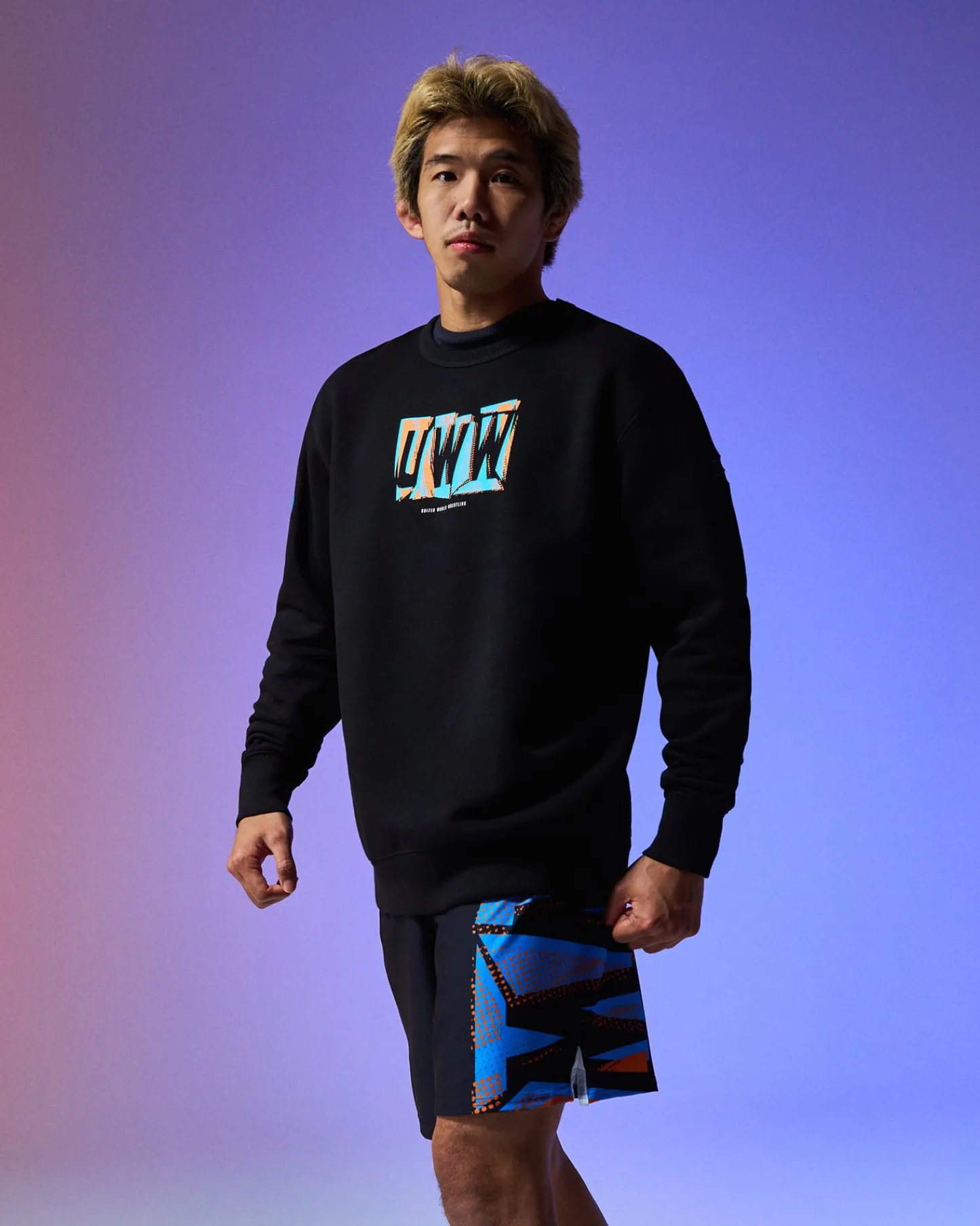 Hoodies & Pullovers|Hoodies & Pullovers>RUDIS UWW Abstract Comfort Fleece Crewneck Black