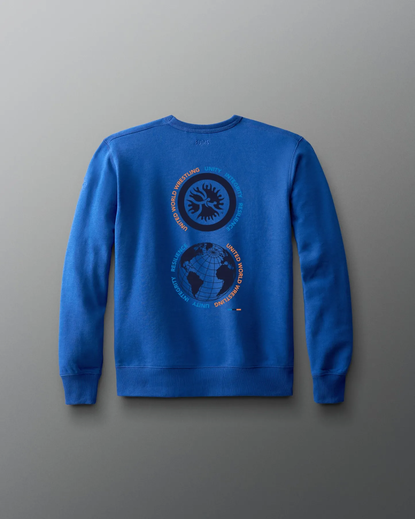 Hoodies & Pullovers>RUDIS UWW Globe Youth Comfort Fleece Crewneck Royal