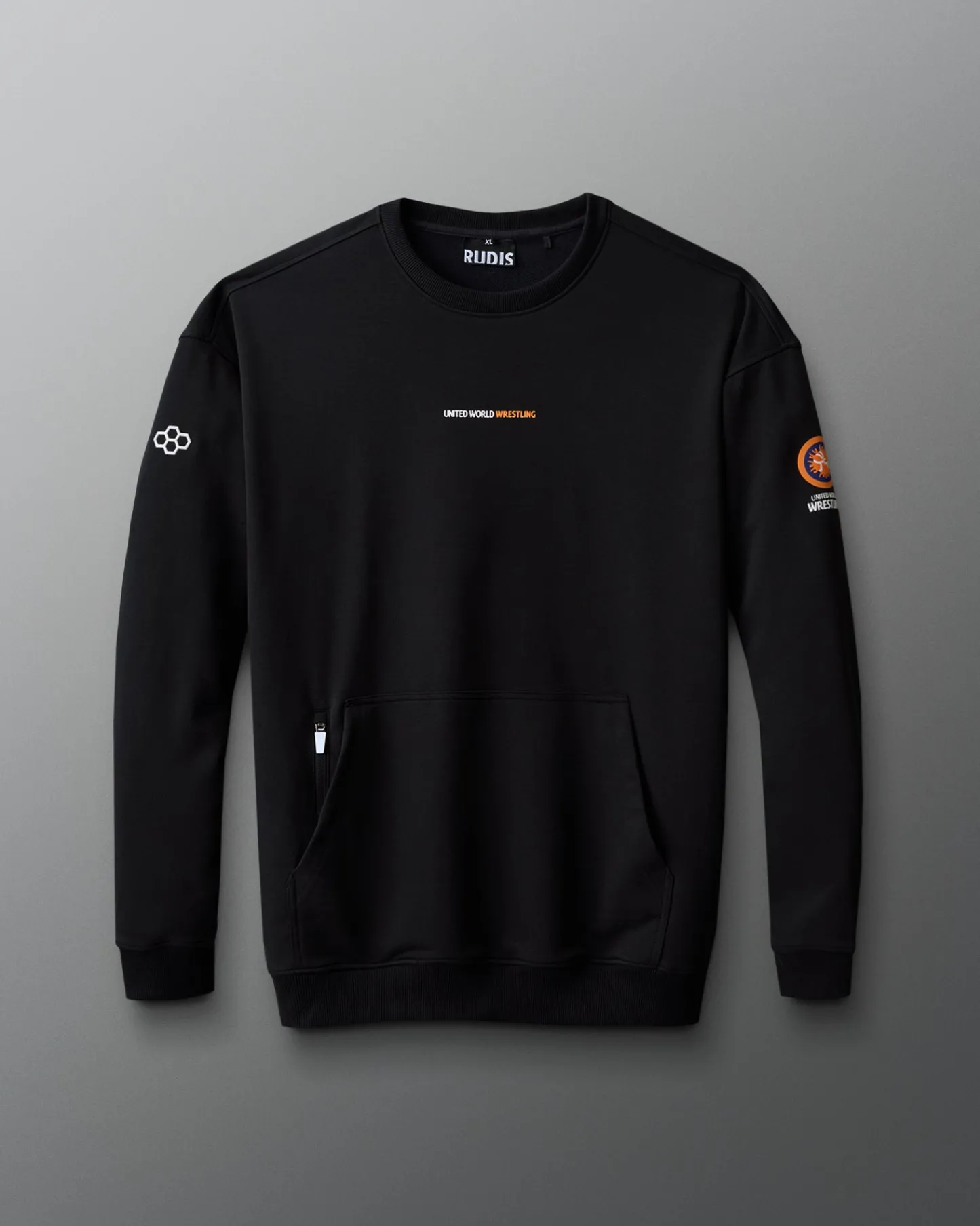 Hoodies & Pullovers|Hoodies & Pullovers>RUDIS UWW Luxe Terry Crewneck Black