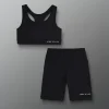 Shorts & Bottoms|Sports Bras>RUDIS Women's Sports Bra and Biker Short Gift Bundle - Black