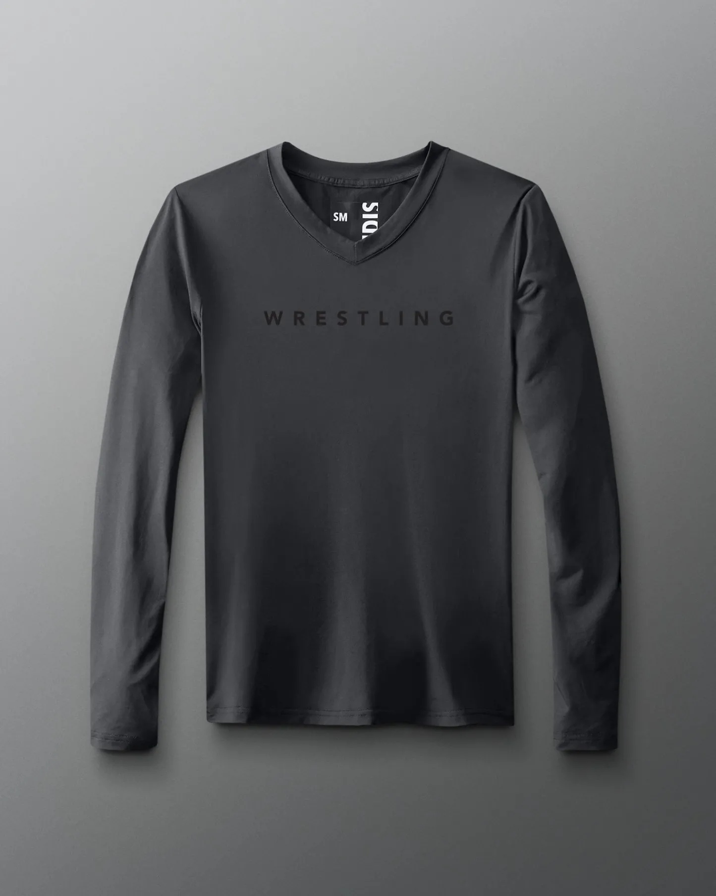 Shirts & Tees>RUDIS Wrestling Women's Performance V-Neck Long Sleeve Carbon