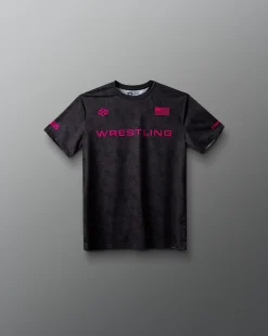 Shirts & Tees>RUDIS Wrestling Wordmark Black Camo Youth Sublimated T-Shirt