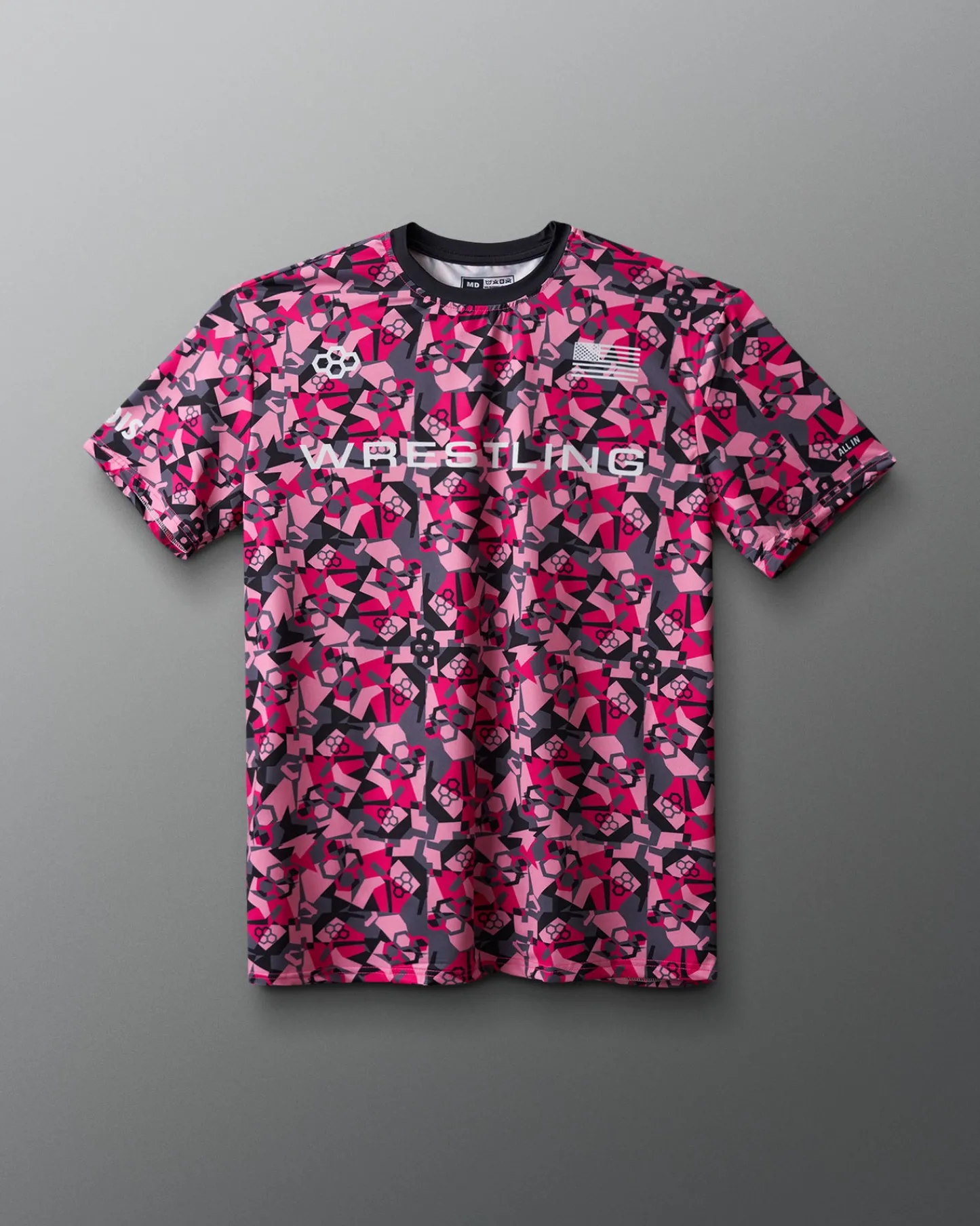 Shirts & Tees|Shirts & Tees>RUDIS Wrestling Wordmark Camo Sublimated T-Shirt