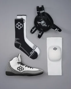 Headgear|Knee Pads>RUDIS Youth Wrestler Gift Bundle - White/Midnight